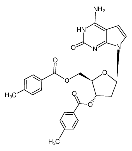 4-amino-7-(3,5-di-O-toluoyl-2-deoxy-β-D-ribofuranosyl)-pyrrolo[2,3-d]pyrimidin-2(3H)-one CAS:698376-58-8 manufacturer & supplier