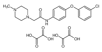 N-(4-(3-chlorophenoxy)phenyl)-2-(4-methylpiperazin-1-yl)acetamide dioxalate CAS:69838-01-3 manufacturer & supplier