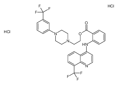 2-[4-[3-(trifluoromethyl)phenyl]piperazin-1-yl]ethyl 2-[[8-(trifluoromethyl)quinolin-4-yl]amino]benzoate,dihydrochloride CAS:69838-72-8 manufacturer & supplier