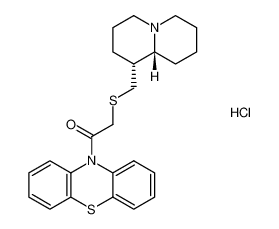 2-((((1R,9aR)-octahydro-2H-quinolizin-1-yl)methyl)thio)-1-(10H-phenothiazin-10-yl)ethan-1-one hydrochloride CAS:698388-42-0 manufacturer & supplier