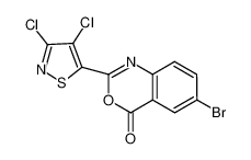 6-bromo-2-(3,4-dichloroisothiazol-5-yl)-4H-benzo[d][1,3]oxazin-4-one CAS:698390-95-3 manufacturer & supplier