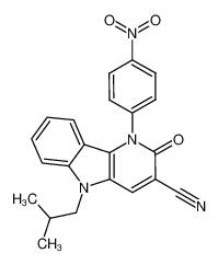 5-isobutyl-1-(4-nitro-phenyl)-2-oxo-2,5-dihydro-1H-pyrido[3,2-b]indole-3-carbonitrile CAS:698396-31-5 manufacturer & supplier