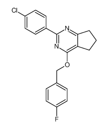 2-(4-chlorophenyl)-4-[(4-fluorobenzyl)oxy]-6,7-dihydro-5H-cyclopenta[d]pyrimidine CAS:698398-38-8 manufacturer & supplier