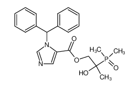 3-benzhydryl-3H-imidazole-4-carboxylic acid 2-dimethylphosphinoyl-2-hydroxy-propyl ester CAS:69840-32-0 manufacturer & supplier