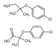 2-(4-Chloro-phenoxy)-2-methyl-propionic acid; compound with 2-(4-chloro-phenoxy)-2-methyl-propylamine CAS:69846-02-2 manufacturer & supplier