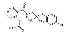 Acetic acid 2-[2-(4-chloro-phenoxy)-2-methyl-propylcarbamoyl]-phenyl ester CAS:69846-07-7 manufacturer & supplier