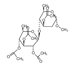 Acetic acid (2S,3R,4S,5R,6R)-3,5-diacetoxy-2-((2R,3R,4R,6S)-4-acetoxy-6-methoxy-2-methyl-tetrahydro-pyran-3-yloxy)-6-methyl-tetrahydro-pyran-4-yl ester CAS:69848-43-7 manufacturer & supplier