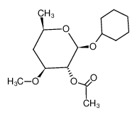 Acetic acid (2S,3R,4S,6R)-2-cyclohexyloxy-4-methoxy-6-methyl-tetrahydro-pyran-3-yl ester CAS:69848-58-4 manufacturer & supplier