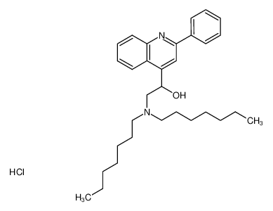 2-(diheptylamino)-1-(2-phenylquinolin-4-yl)ethan-1-ol hydrochloride CAS:69862-09-5 manufacturer & supplier