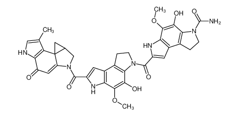 Benzo[1,2-b_4,3-b']dipyrrole-3(2H)-carboxamide, 7-[[1,6-dihydro-4-hydroxy-5-methoxy-7-[(4,5,8,8a-tetrahydro-7-methyl-4-oxocyclopropa[c]pyrrolo[3,2-e]indol-2(1H)-yl)carbonyl]benzo[1,2-b_4,3-b']dipyrrol-3(2H)-yl]carbonyl]-1,6-dihydro-4-hydroxy