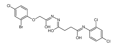 4-[2-[2-(2-bromo-4-chlorophenoxy)acetyl]hydrazinyl]-N-(2,4-dichlorophenyl)-4-oxobutanamide CAS:6987-04-8 manufacturer & supplier