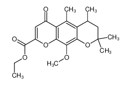 Ethyl 6,7-dihydro-10-methoxy-5,6,8,8-tetramethyl-8H-pyrano[3,2-g]chromone-2-carboxylate CAS:69873-37-6 manufacturer & supplier