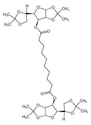 Decanedioic acid bis-[(3aR,5R,6S,6aR)-5-((R)-2,2-dimethyl-[1,3]dioxolan-4-yl)-2,2-dimethyl-tetrahydro-furo[2,3-d][1,3]dioxol-6-yl] ester CAS:6988-52-9 manufacturer & supplier