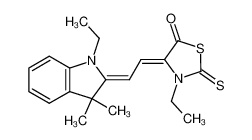 3-ethyl-4-[2-(1-ethyl-3,3-dimethyl-1,3-dihydro-indol-2-ylidene)-ethylidene]-2-thioxo-thiazolidin-5-one CAS:6988-96-1 manufacturer & supplier