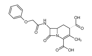 3-methyl-8-oxo-7-(2-phenoxy-acetylamino)-1-aza-bicyclo[4.2.0]oct-2-ene-2,4-dicarboxylic acid CAS:69885-20-7 manufacturer & supplier