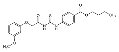 butyl 4-(3-(2-(3-methoxyphenoxy)acetyl)thioureido)benzoate CAS:698981-05-4 manufacturer & supplier