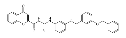 4H-1-Benzopyran-2-carboxamide,4-oxo-N-[[[3-[[3-(phenylmethoxy)phenyl]methoxy]phenyl]amino]thioxomethyl]- CAS:698983-46-9 manufacturer & supplier