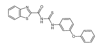 1-(benzo[d]thiazol-2-yl-carbonyl)-3-(3-phenyloxy)phenylthiourea CAS:698985-21-6 manufacturer & supplier