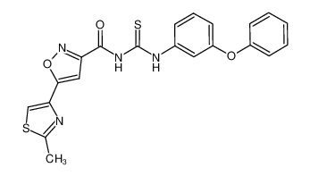 1-(5-(2-methylthiazol-4-yl)isoxazol-3-yl-carbonyl)-3-(3-phenoxy-phenyl)thiourea CAS:698986-39-9 manufacturer & supplier