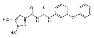 1-(1,5-dimethyl-1H-pyrazol-3-yl-carbonyl)-3-(3-(phenoxy)phenyl)thiourea CAS:698986-51-5 manufacturer & supplier