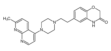 6-(2-(4-(7-methyl-1,8-naphthyridin-4-yl)piperazin-1-yl)ethyl)-2H-benzo[b][1,4]oxazin-3(4H)-one CAS:698989-71-8 manufacturer & supplier