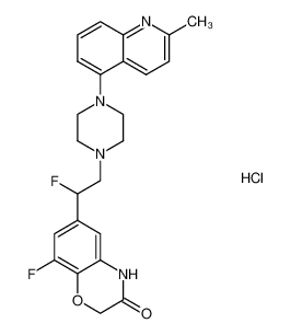 8-fluoro-6-(1-fluoro-2-(4-(2-methylquinolin-5-yl)piperazin-1-yl)ethyl)-2H-benzo[b][1,4]oxazin-3(4H)-one hydrochloride CAS:698990-34-0 manufacturer & supplier