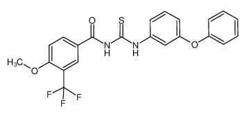 1-(3-trifluoromethyl-4-methoxy-phenyl-carbonyl)-3-(3-phenoxy-phenyl)thiourea CAS:698990-59-9 manufacturer & supplier