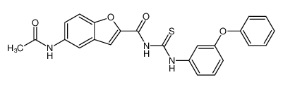 5-acetamido-N-((3-phenoxyphenyl)carbamothioyl)benzofuran-2-carboxamide CAS:698990-89-5 manufacturer & supplier