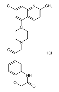 6-(2-(4-(7-chloro-2-methylquinolin-5-yl)piperazin-1-yl)acetyl)-2H-benzo[b][1,4]oxazin-3(4H)-one hydrochloride CAS:698991-72-9 manufacturer & supplier