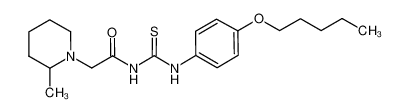 1-(2-(2-methylpiperidin-1-yl)acetyl)-3-(4-(pentyloxy)phenyl)thiourea CAS:698992-20-0 manufacturer & supplier