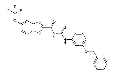 1-(5-trifluoromethoxy-benzofuran-2-yl-carbonyl)-3-(3-benzyloxy-phenyl)thiourea CAS:698992-29-9 manufacturer & supplier