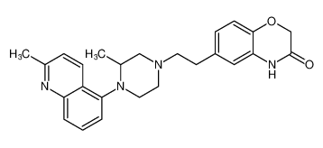 6-(2-(3-methyl-4-(2-methylquinolin-5-yl)piperazin-1-yl)ethyl)-2H-benzo[b][1,4]oxazin-3(4H)-one CAS:698992-64-2 manufacturer & supplier