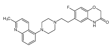 7-fluoro-6-(2-(4-(2-methylquinolin-5-yl)piperazin-1-yl)ethyl)-2H-benzo[b][1,4]oxazin-3(4H)-one CAS:698994-12-6 manufacturer & supplier