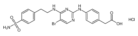 2-(4-((5-bromo-4-((4-sulfamoylphenethyl)amino)pyrimidin-2-yl)amino)phenyl)acetic acid hydrochloride CAS:698995-82-3 manufacturer & supplier