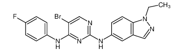 5-bromo-N2-(1-ethyl-1H-indazol-5-yl)-N4-(4-fluorophenyl)pyrimidine-2,4-diamine CAS:698996-53-1 manufacturer & supplier