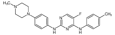 5-fluoro-N2-(4-(4-methylpiperazin-1-yl)phenyl)-N4-(p-tolyl)pyrimidine-2,4-diamine CAS:698996-85-9 manufacturer & supplier