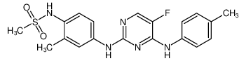 N-(4-((5-fluoro-4-(p-tolylamino)pyrimidin-2-yl)amino)-2-methylphenyl)methanesulfonamide CAS:698997-25-0 manufacturer & supplier