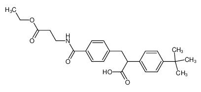 2-(4-tert-Butyl-phenyl)-3-[4-(2-ethoxycarbonyl-ethylcarbamoyl)-phenyl]-propionic acid CAS:699001-68-8 manufacturer & supplier