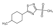 1,2,4-Thiadiazole, 5-(4-methylcyclohexyl)-3-(methylsulfonyl)- CAS:699003-83-3 manufacturer & supplier