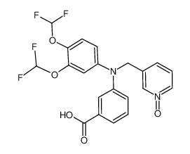 3-amino-N-[3,4-bis(difluoromethoxy)phenyl]-N-((1-oxy-3-pyridyl)methyl)benzoic acid CAS:699003-98-0 manufacturer & supplier