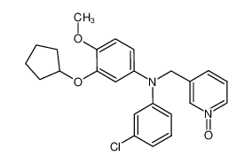 3'-chloro-3-cyclopentyloxy-4-methoxy-N-((1-oxy-3-pyridyl)methyl)diphenylamine CAS:699004-01-8 manufacturer & supplier