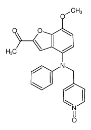 2-acetyl-7-methoxy-4-(N-phenyl-N-((1-oxy-3-pyridyl)methyl))aminobenzofuran CAS:699004-50-7 manufacturer & supplier