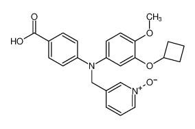 3-(((4-carboxyphenyl)(3-cyclobutoxy-4-methoxyphenyl)amino)methyl)pyridine 1-oxide CAS:699004-72-3 manufacturer & supplier