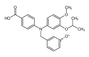 3-(((4-carboxyphenyl)(3-isopropoxy-4-methoxyphenyl)amino)methyl)pyridine 1-oxide CAS:699004-81-4 manufacturer & supplier