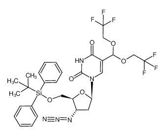 5-[bis(2,2,2-trifluoroethoxy)methyl]-3'-azido-5'-O-tert-butyldiphenylsilyl-2',3'-dideoxyuridine CAS:699007-43-7 manufacturer & supplier