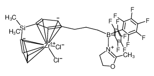 [(CH3)2Si(C5H4)(C5H3CH2CH2CH2B(C6F5)2)ZrCl2](2-methyl-4,5-dihydrooxazole) CAS:699012-19-6 manufacturer & supplier