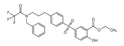 ethyl 5-((4-(3-(N-benzyl-2,2,2-trifluoroacetamido)propyl)phenyl)sulfonyl)-2-hydroxybenzoate CAS:699013-14-4 manufacturer & supplier