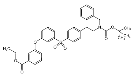 ethyl 3-[3-[[4-[2-[benzyl(tert-butoxycarbonyl)amino]-ethyl]phenyl]sulfonyl]phenoxy]benzoate CAS:699013-60-0 manufacturer & supplier