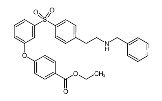 ethyl 4-[3-[[4-[2-(benzylamino)ethyl]phenyl]-sulfonyl]phenoxy]benzoate CAS:699013-75-7 manufacturer & supplier