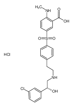 5-[[4-[2-[[(2R)-2-(3-chlorophenyl)-2-hydroxyethyl]amino]ethyl]-phenyl]sulfonyl]-2-(methylamino)benzoic acid hydrochloride CAS:699016-80-3 manufacturer & supplier